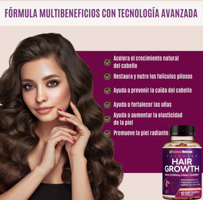 Hair Growth® – Cabello Más Largo, Fuerte y Hermoso Desde la Raíz