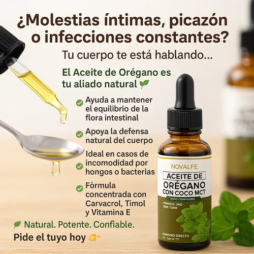 Aceite de Orégano l Aliado natural contra la cándida